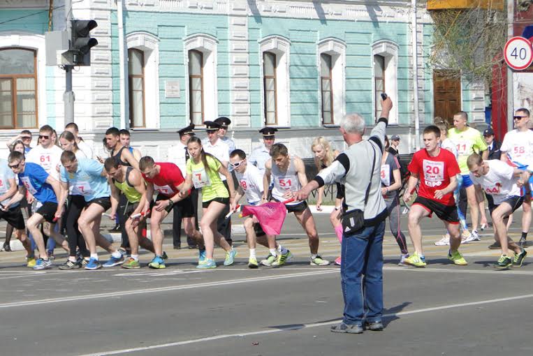 Амурская область. Благовещенский Спортклуб КПРФ в День Победы принял участие в легкоатлетической эстафете