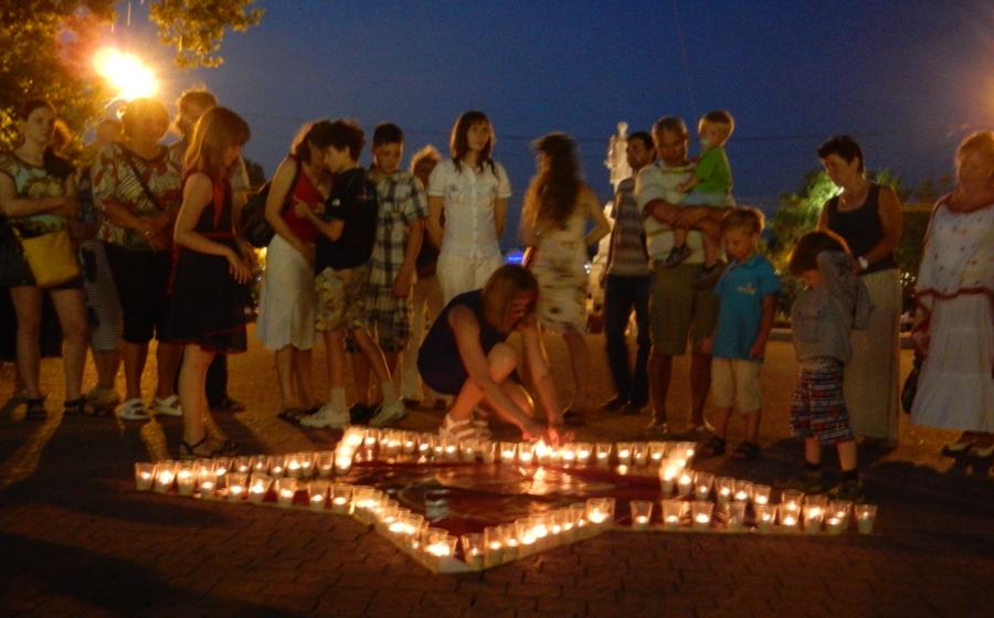 Коммунисты и комсомольцы Севастополя провели акцию «Звезда памяти»