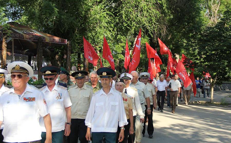 В Крыму прошёл митинг «АнтиНАТО»