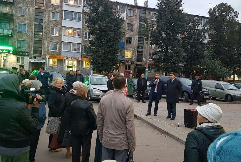 Тульская область. Юрий Афонин и Олег Лебедев провели встречу с жителями Узловой