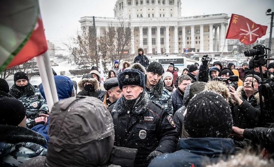 Дальнобойщики и КПРФ продолжают протестовать против Платона вместе