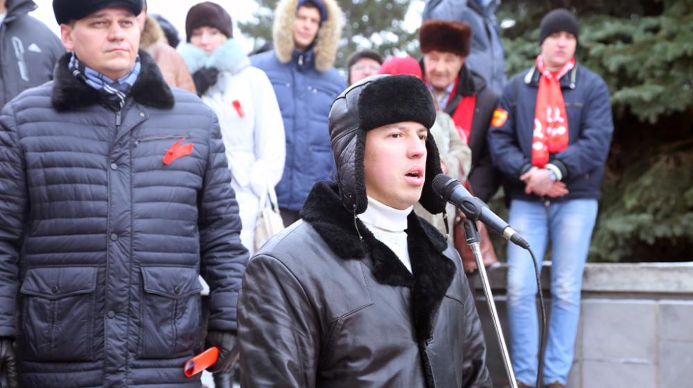 Празднование годовщины Великого Октября в Омске