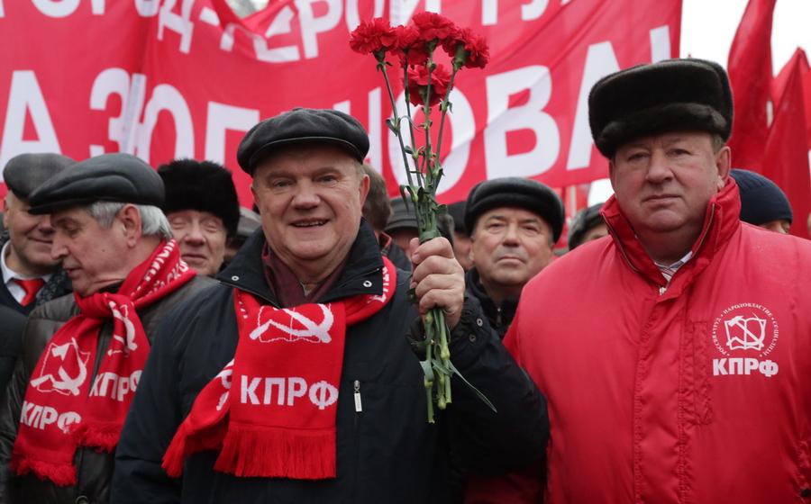 Шествие и митинг КПРФ в Москве. Фоторепортаж Игоря Казакова