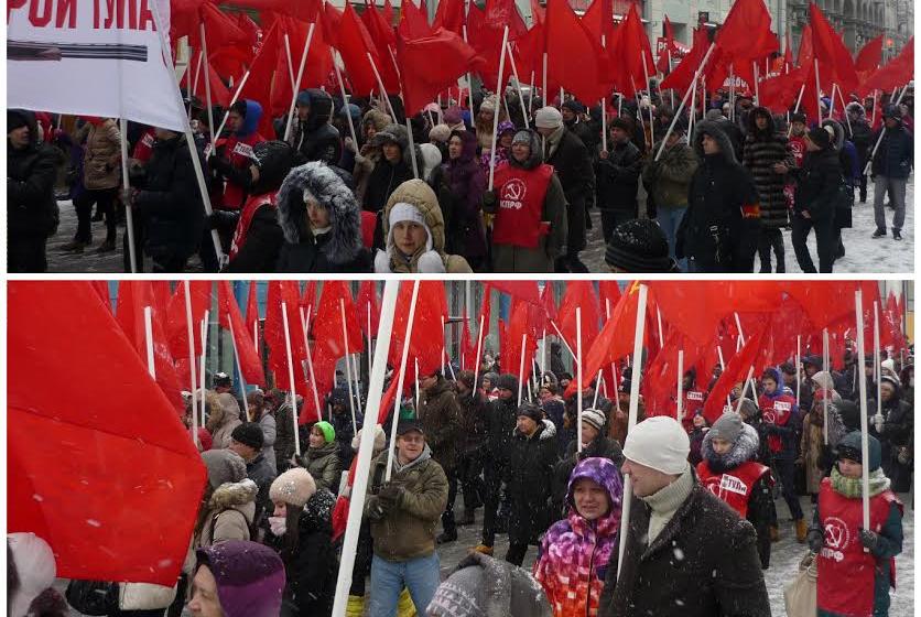 Тульские коммунисты массовыми акциями  отметили день рождения Советской Армии и Военно-Морского флота