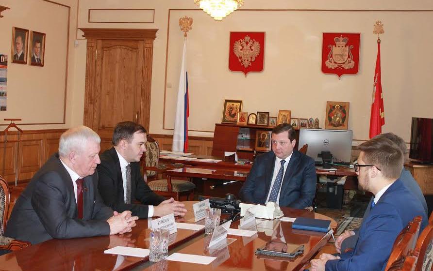 Юрий Афонин встретился с губернатором Смоленской области А. В. Островским