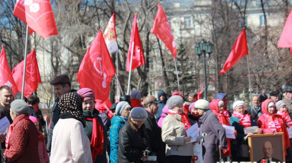 В Тюмени состоялся митинг, посвященный 147-й годовщине со дня рождения В.И. Ленина