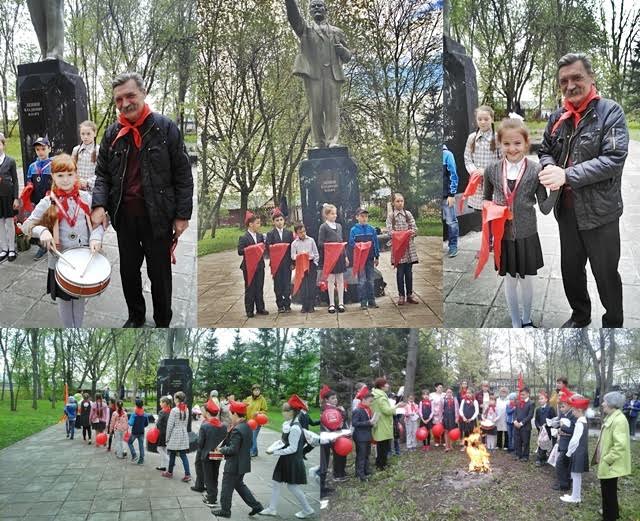 Татарстан, Нижнекамск. Торжественная линейка, посвящённая Дню пионерии