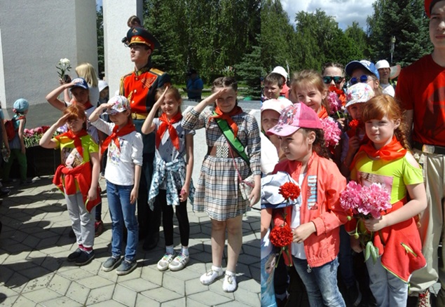Татарстан. Пионеры Нижнекамска приняли участие в городском митинге памяти