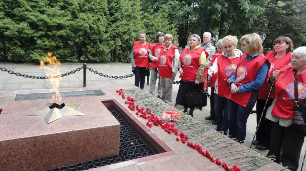 Республика Чувашия, Чебоксары. В парке Победы прошло возложение цветов