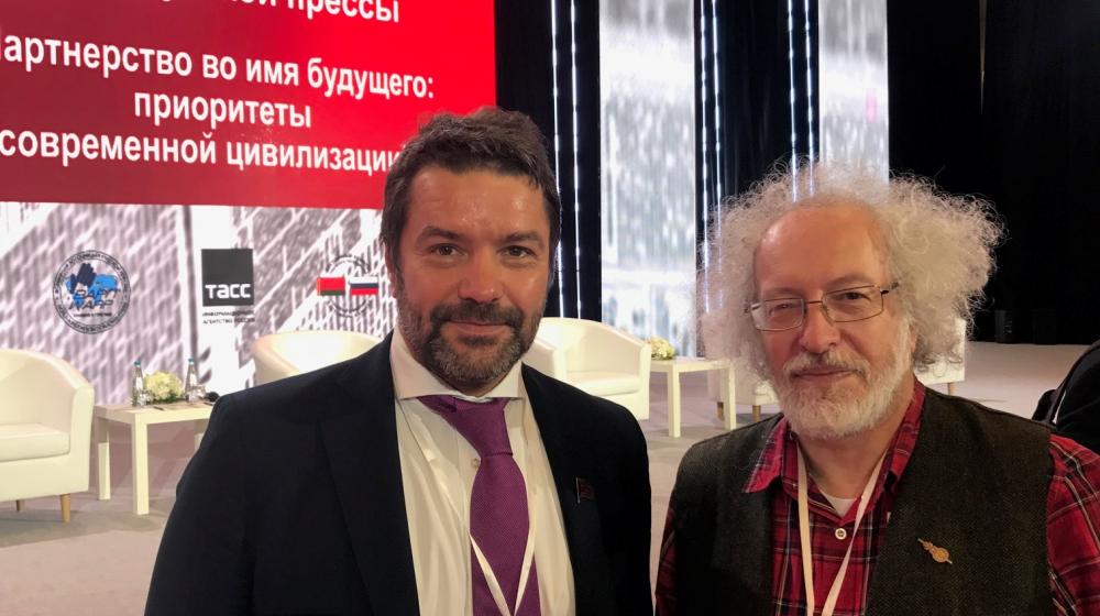А.А. Ющенко принял участие во Всемирном конгрессе русской прессы в Минске
