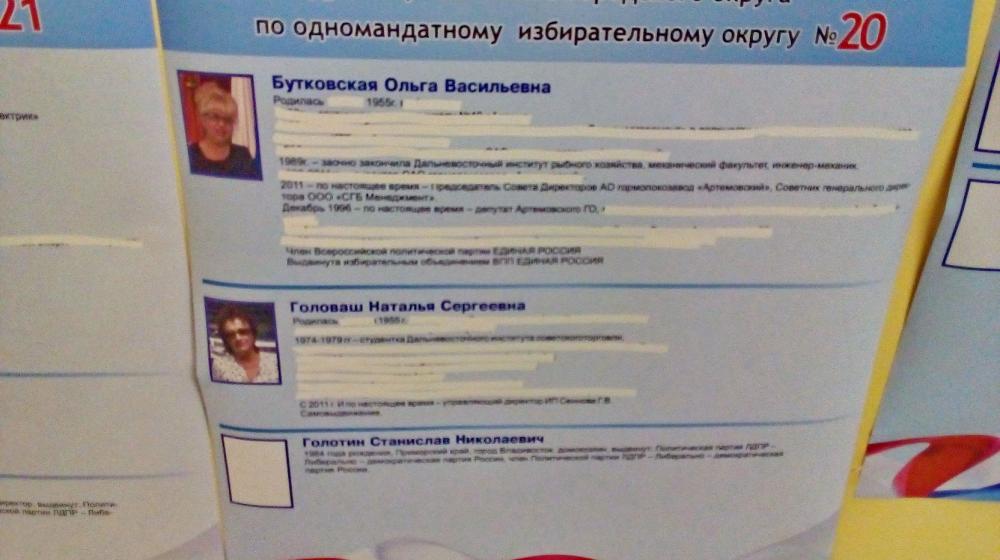 Приморский край. По жалобе кандидата от КПРФ из города Артема незаконную пропаганду члены ТИК спешно замазали маркерами
