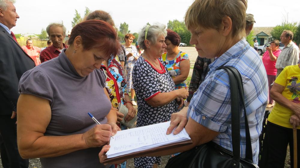 Лидер тамбовских коммунистов А.И. Жидков выступил на сходе граждан в Кирсановском районе