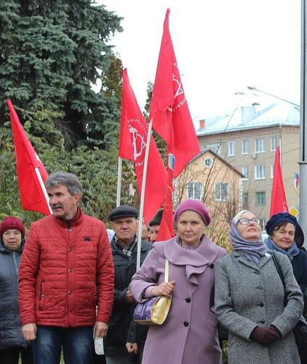 Тульская область. Коммунисты продолжают проводить автопробеги в честь 100-летней годовщины Великого Октября