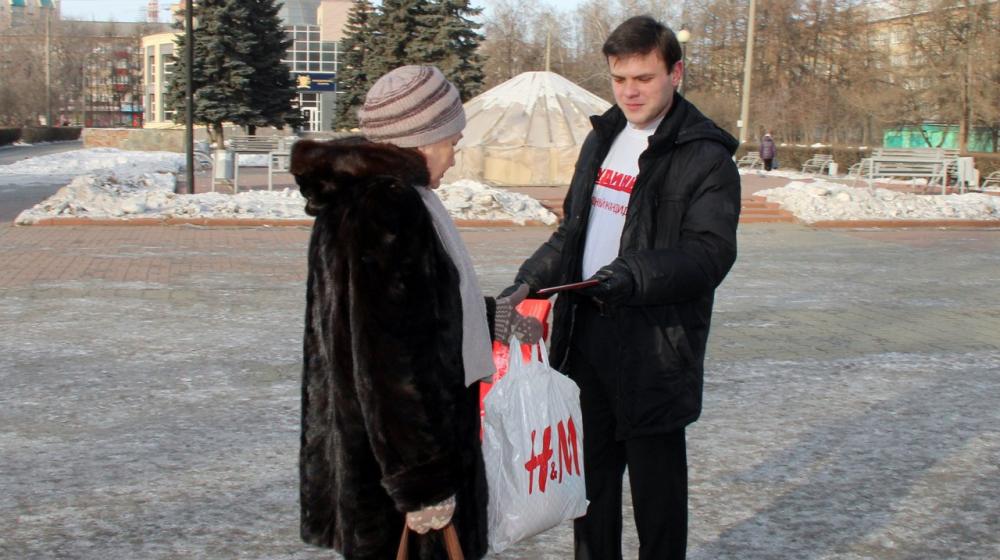Агитационные пикеты в поддержку П.Н. Грудинина прошли по всему Челябинску