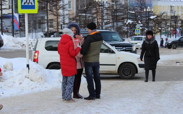В Магадане прошел пикет в поддержку П.Н. Грудинина