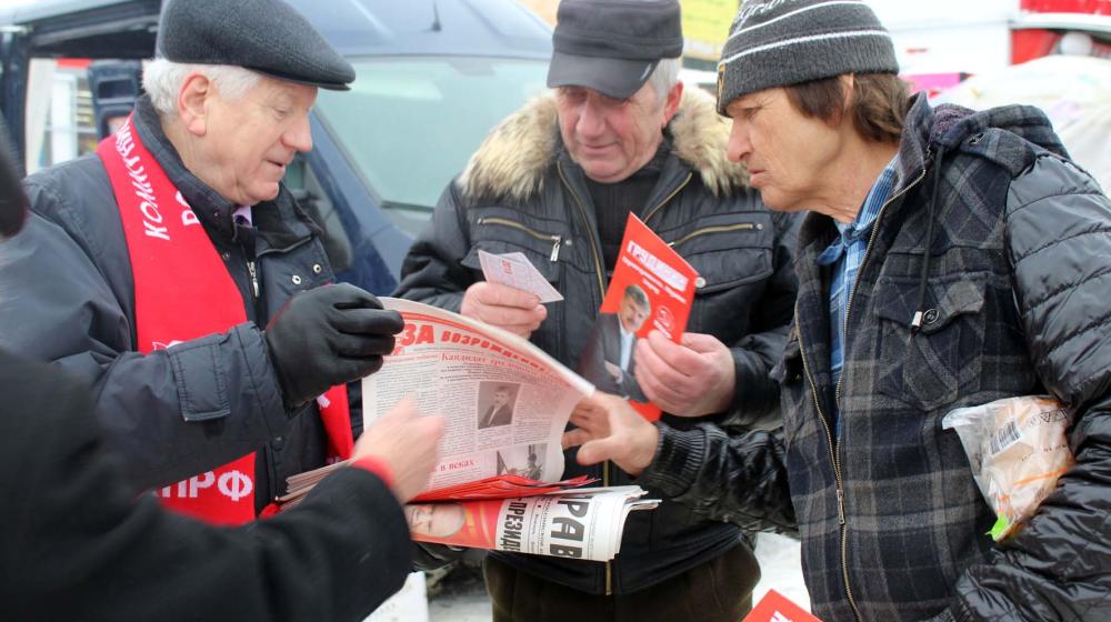 В Воронежской области проходят агитационные пикеты в поддержку П.Н. Грудинина