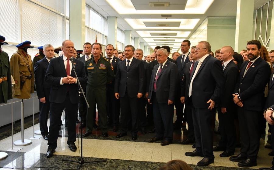Г.А. Зюганов принял участие в открытии выставки, посвященной Дню войск национальной гвардии Российской Федерации