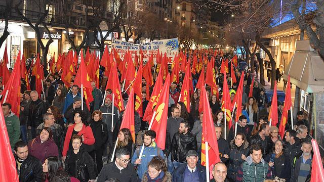 В Салониках прошел крупный митинг Компартии Греции