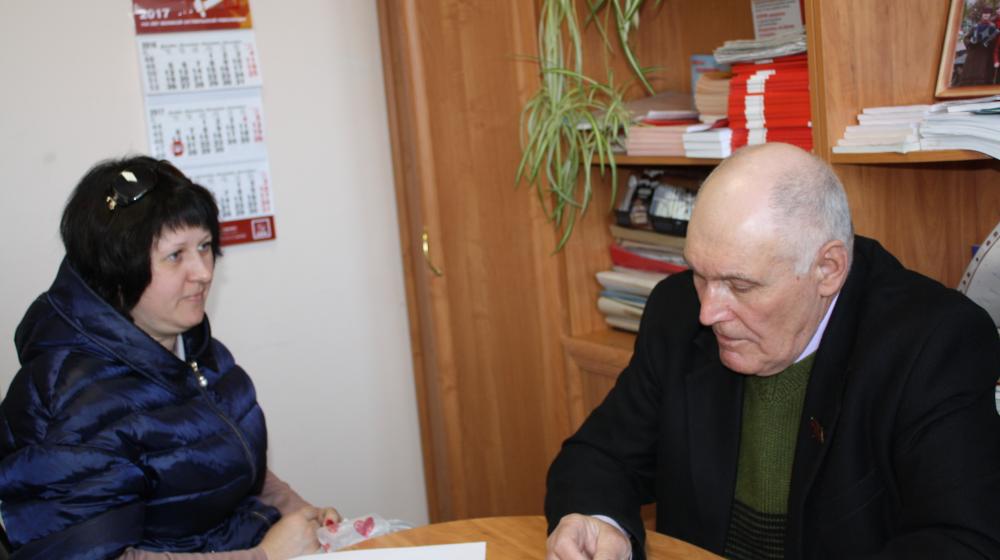 Белгородская область. Общественная приемная Сергея Гаврилова приняла наказы избирателей Корочанского района
