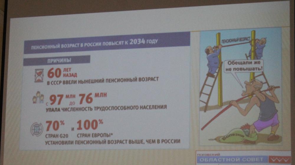 Псков. Совещание противников пенсионной «реформы»