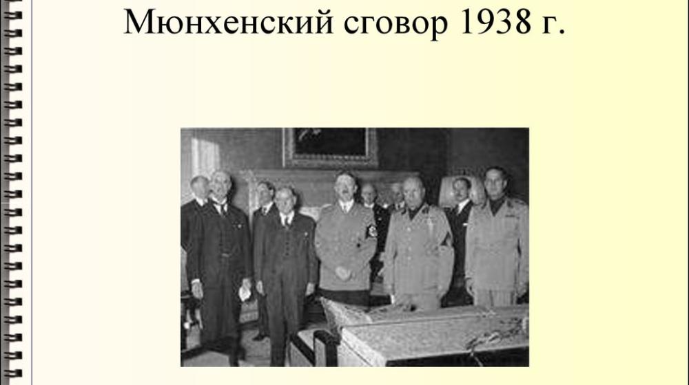 Москва. Левые историки на заседании КЛИО расскажут о Мюнхенском  сговоре 1938 года