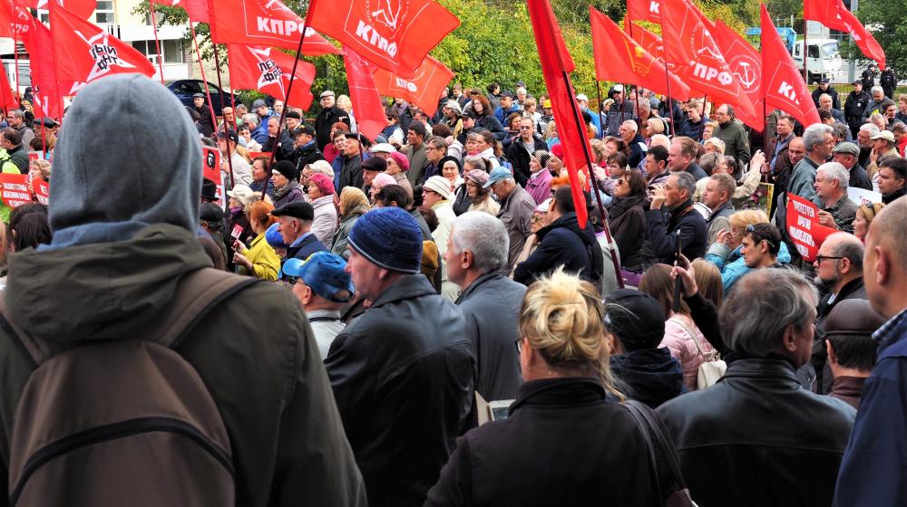 В Екатеринбурге на митинге Медведеву устроили "судный день"