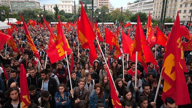 В Греции прошло мероприятие партийной организации Аттики КПГ, посвящённое освобождению Афин силами Народно-освободительной армии Греции (ЭЛАС)