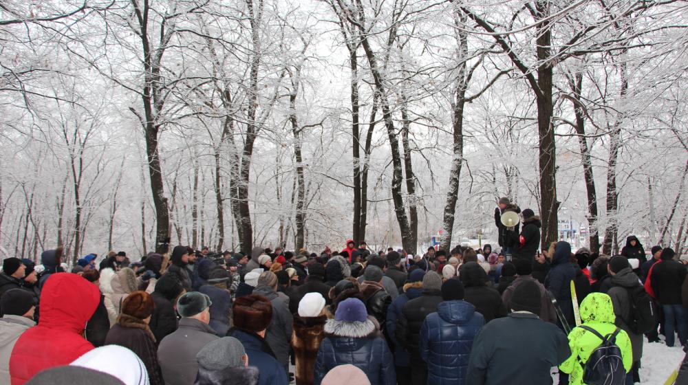 В Самаре состоялся митинг против застройки лесопарка