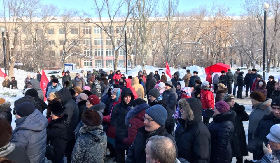 Самарские коммунисты провели митинг против мусорной реформы в Новокуйбышевске