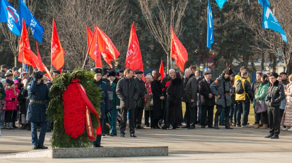 Краснодарский край. Активисты КПРФ отметили день освобождения столицы Кубани от фашистских оккупантов