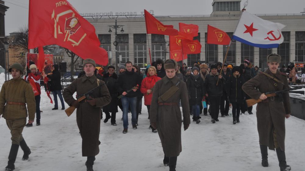 В Санкт-Петербурге состоялся митинг по случаю 101-й годовщины создания Красной Армии