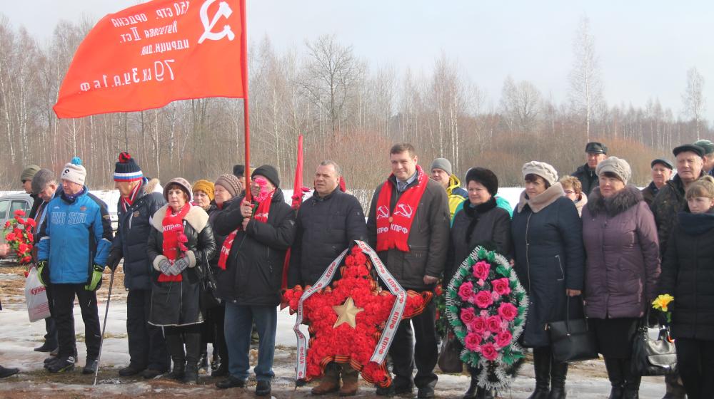 В Псковской области отметили 77-ю годовщину отправки партизанского обоза в осажденный Ленинград