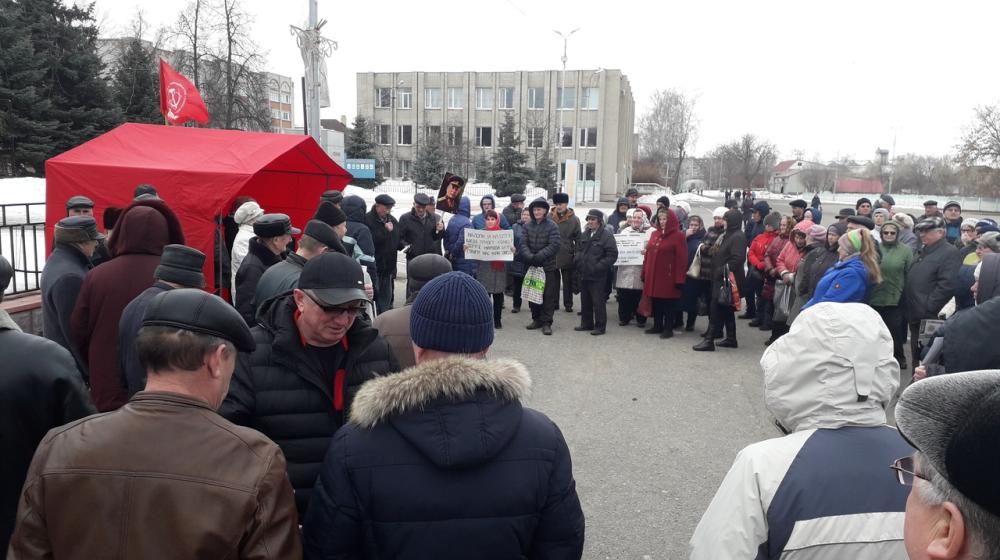 Республика Мордовия. В городе Ковылкино прошел многолюдный митинг