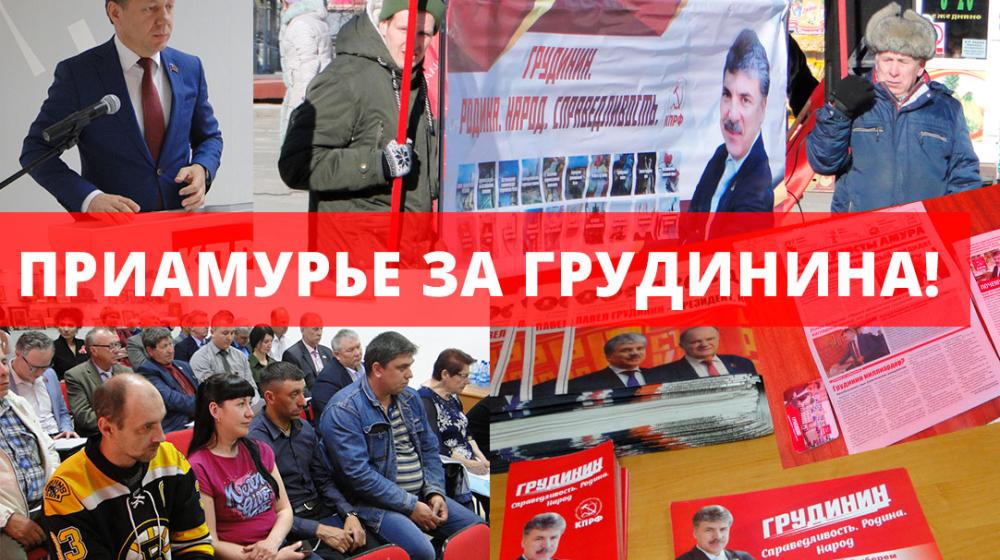 Пленум Амурского обкома КПРФ подержал действия ЦК по защите Павла Грудинина