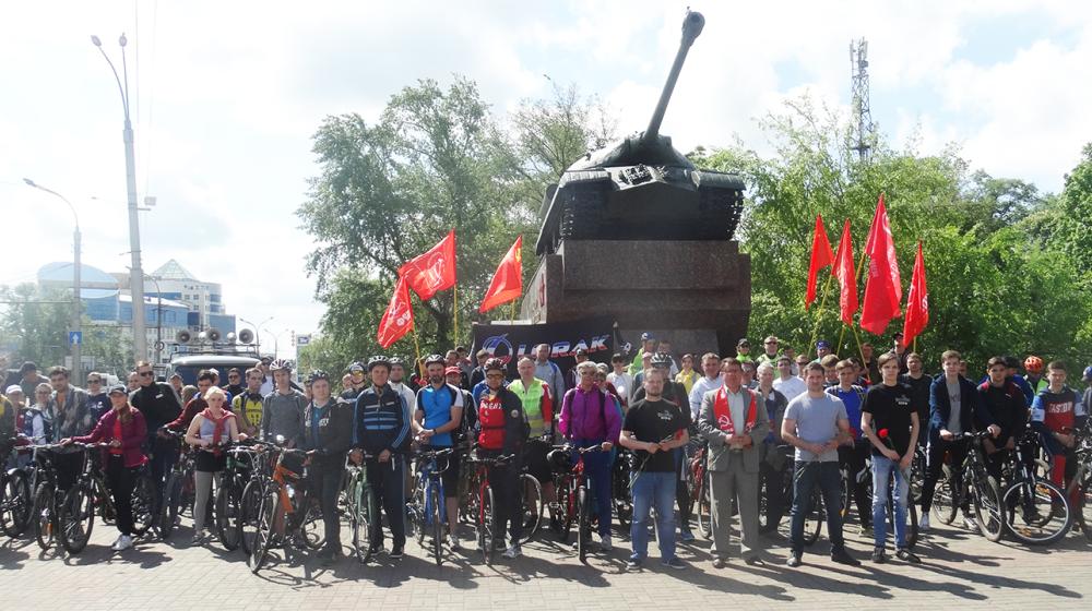 В Курской области состоялся велопробег, посвященный Дню Победы