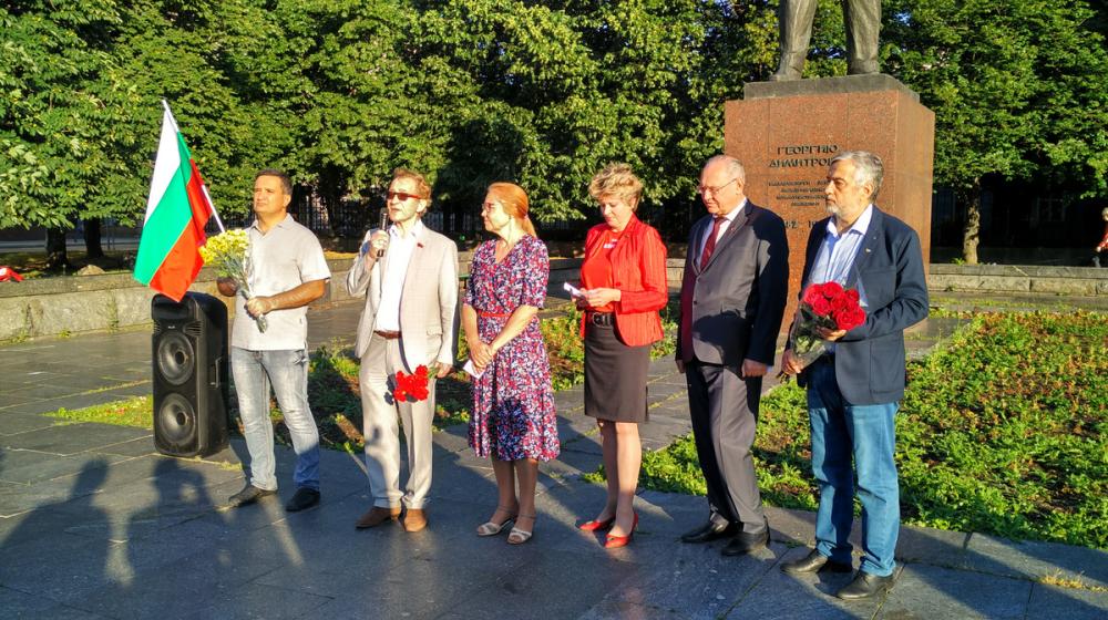 Владимир Поздняков принял участие в митинге памяти антифашиста Георгия Димитрова