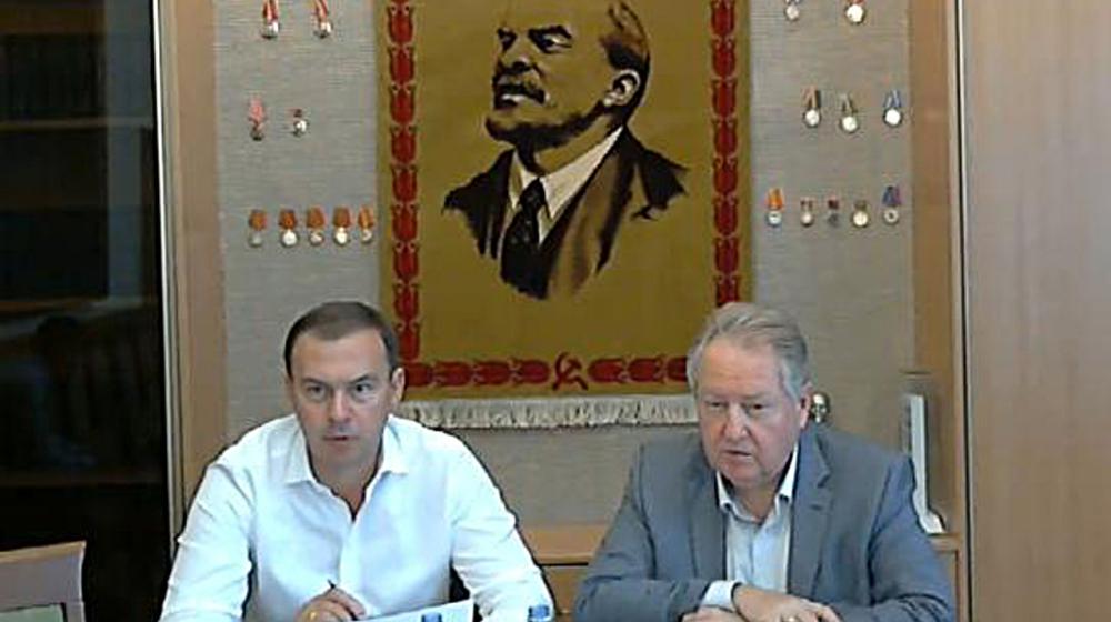 Юрий Афонин и Сергей Обухов провели видеоконференцию с парторганизациями Крыма и Волгоградской области