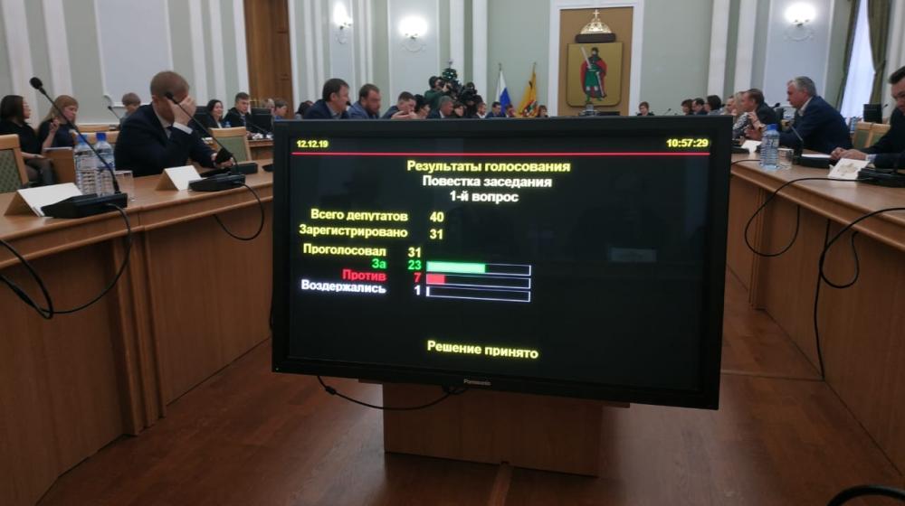 В Рязанской городской думе: Такой бюджет нам не нужен