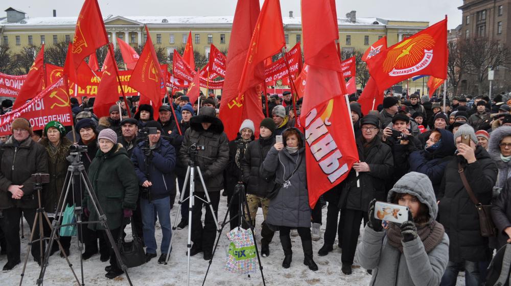 Санкт-Петербург вышел на митинг против произвола властей