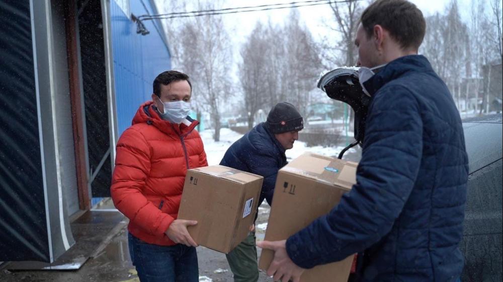 Владимирская область. Коммунисты доставили дезинфицирующие сдедства на "скорую"