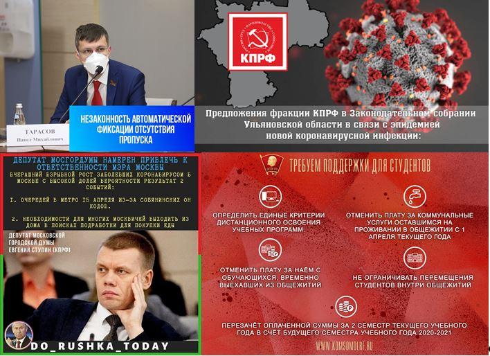 КПРФ и «коронавирусная повестка»: рейтинг вовлеченности региональных отделений партии  за 1-30 апреля 2020 года.