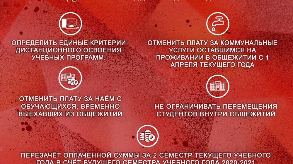 Комсомольцы обратились к губернаторам своих регионов с требованием поддержки студентов
