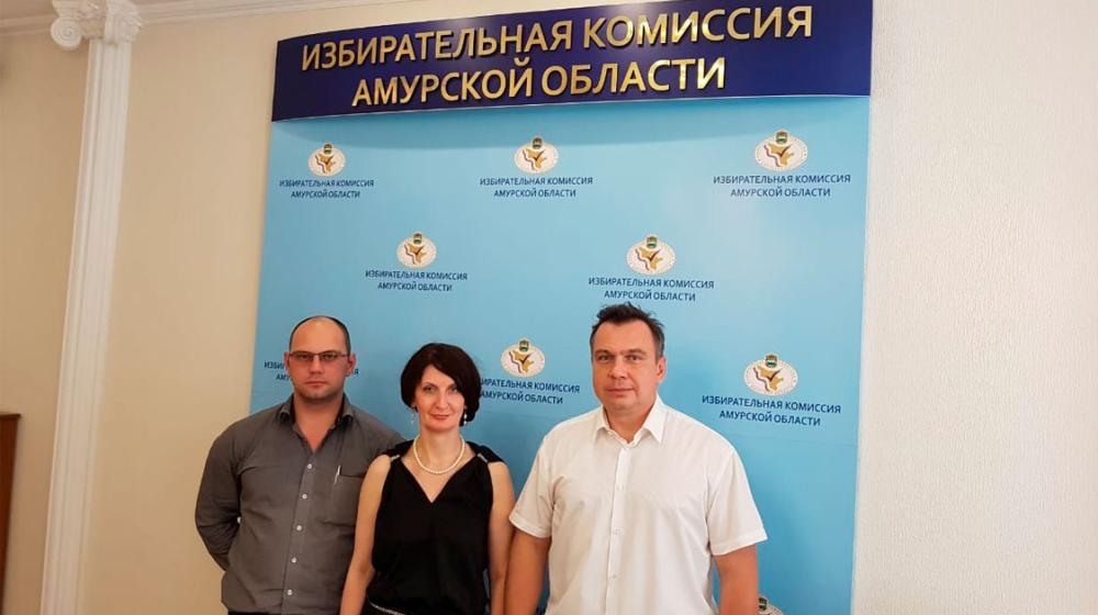 Амурская избирательная комиссия приняла документы на регистрацию от кандидата КПРФ в депутаты регионального парламента