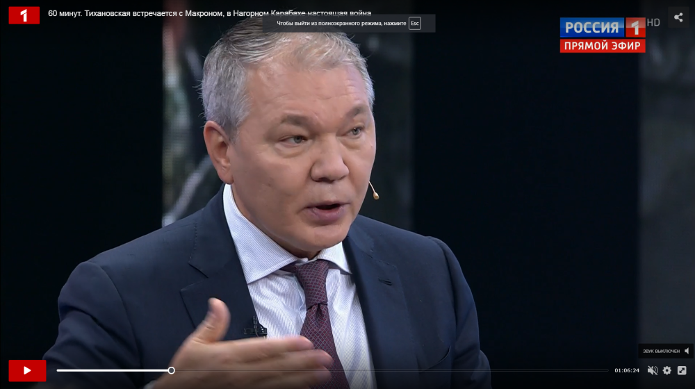 Леонид Калашников принял участие в программе «60 минут» на телеканале «Россия 1»