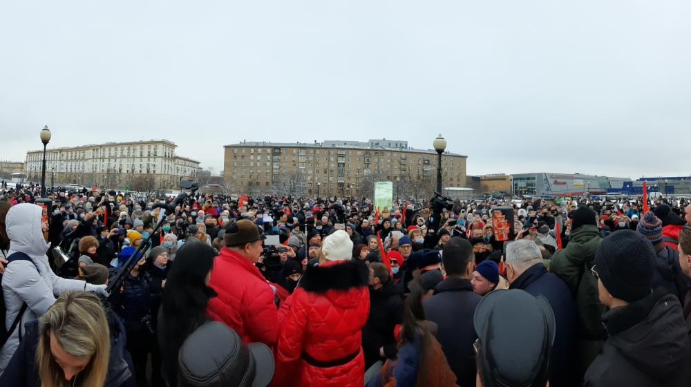Дистанту - нет! Акция московских коммунистов