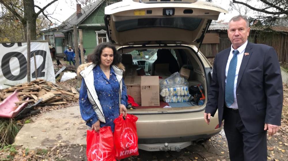 Московская область. Подмосковные коммунисты помогают ветеранам, детям войны и малоимущим гражданам