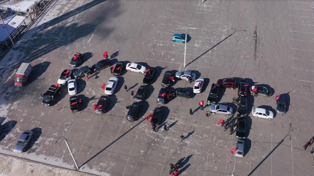 Красный автопробег в Волгоградской области