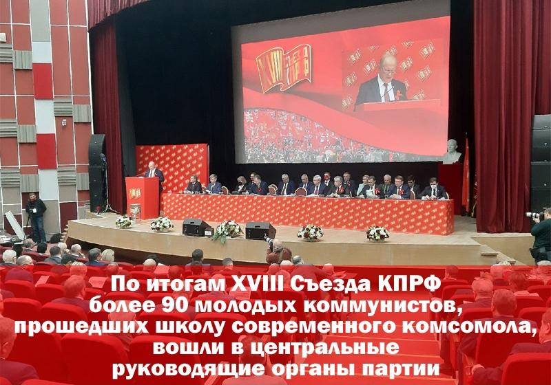 ЛКСМ РФ. XVIII Съезд КПРФ: Курс на омоложение