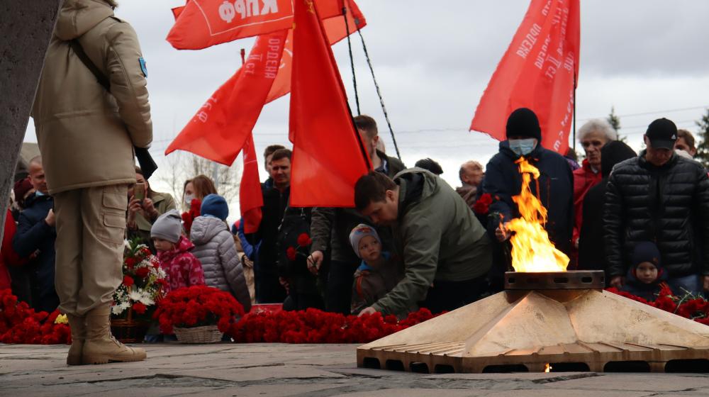 Архангельская область. Коммунисты Поморья отметили День Великой Победы по всей области