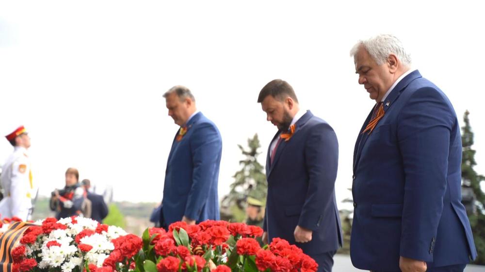 Рабочий визит Казбека Тайсаева, Александра Ющенко и делегации КПРФ на Донбасс